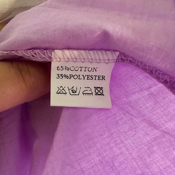 Think Pink Purple White Floral Lace Sheer Overlay Dress Girls Size 4 - Picture 6 of 7